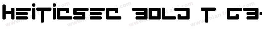 HeitiCSEc Bold T GB字体转换